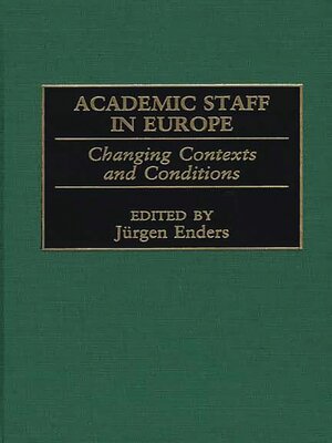 cover image of Academic Staff in Europe